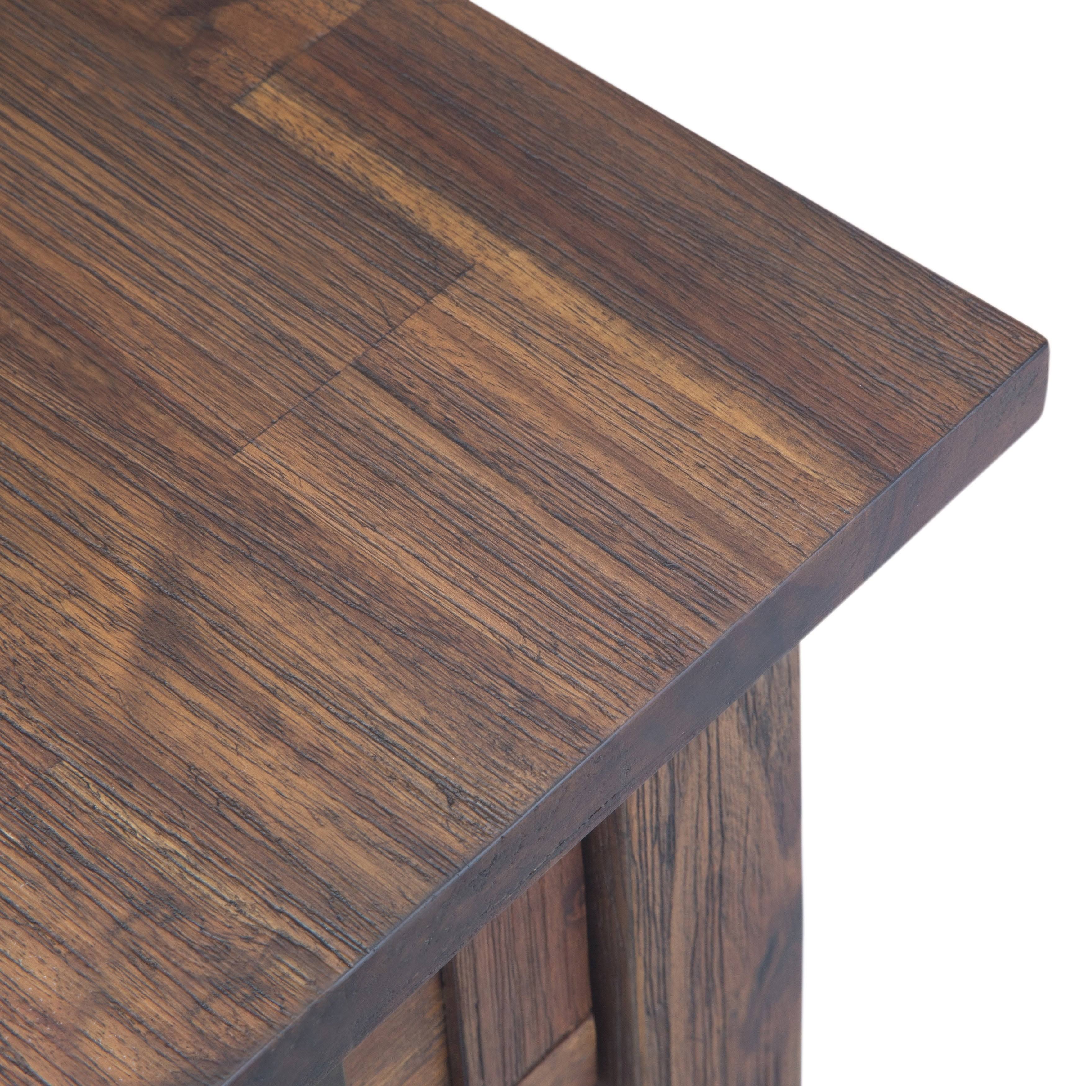 Wyndenhall Garret Solid Acacia Wood 14 inch Wide Rectangle Rustic Contemporary Narrow Side Table - 14x22 W x 24x22 D x 20x22 H