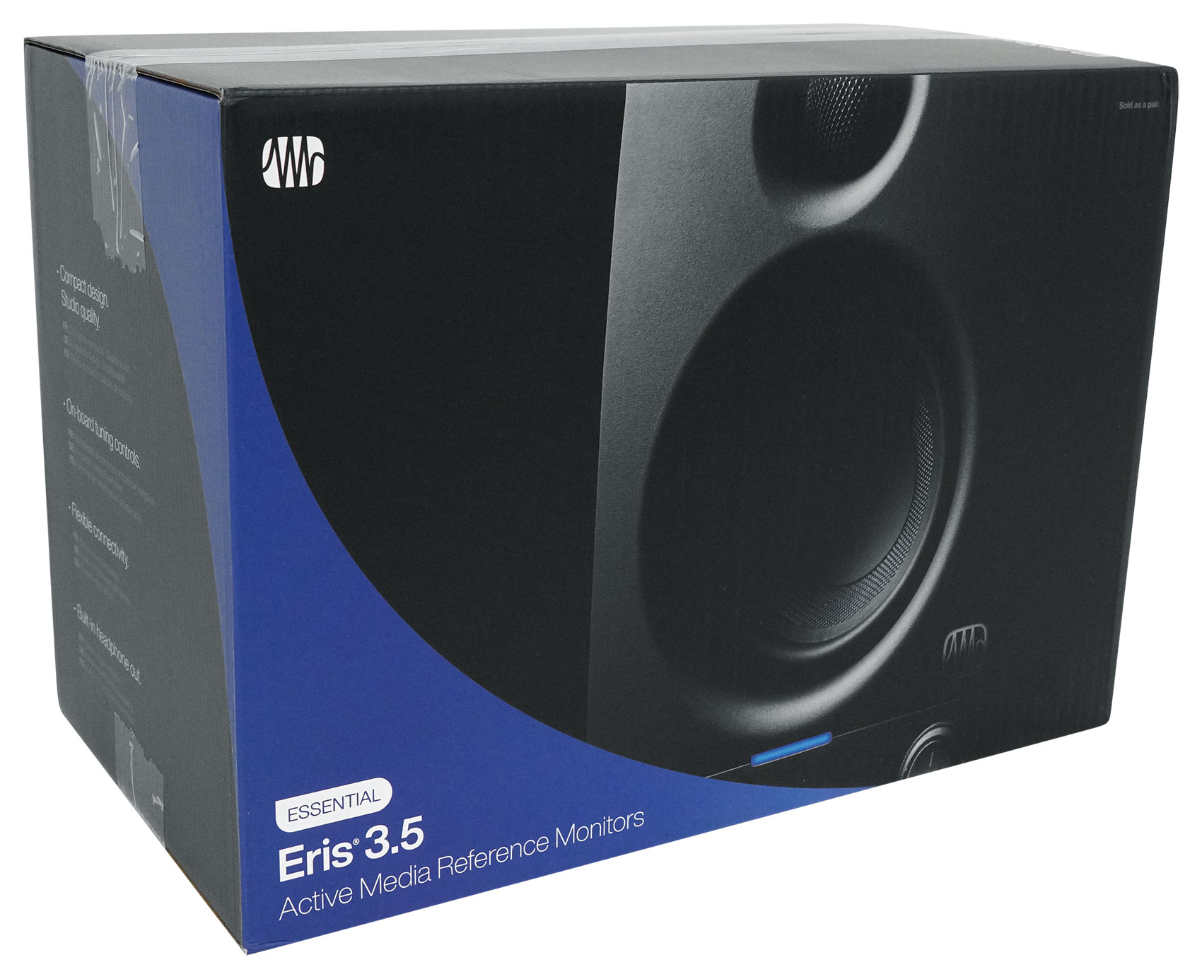 (2) Presonus Eris 3.5 2nd Gen 3.5" Studio Monitors Speakers+Recording Microphone