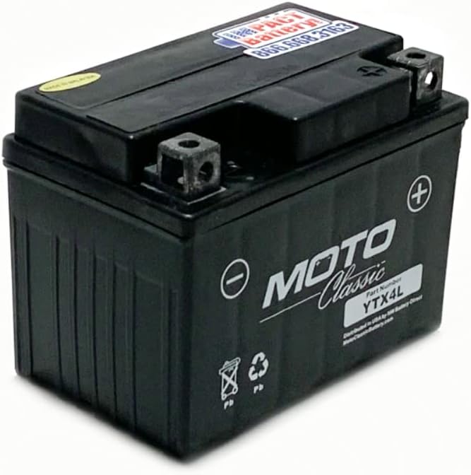 Moto Classic YTX20CH Maintenance Free Sealed AGM 270CCA Battery