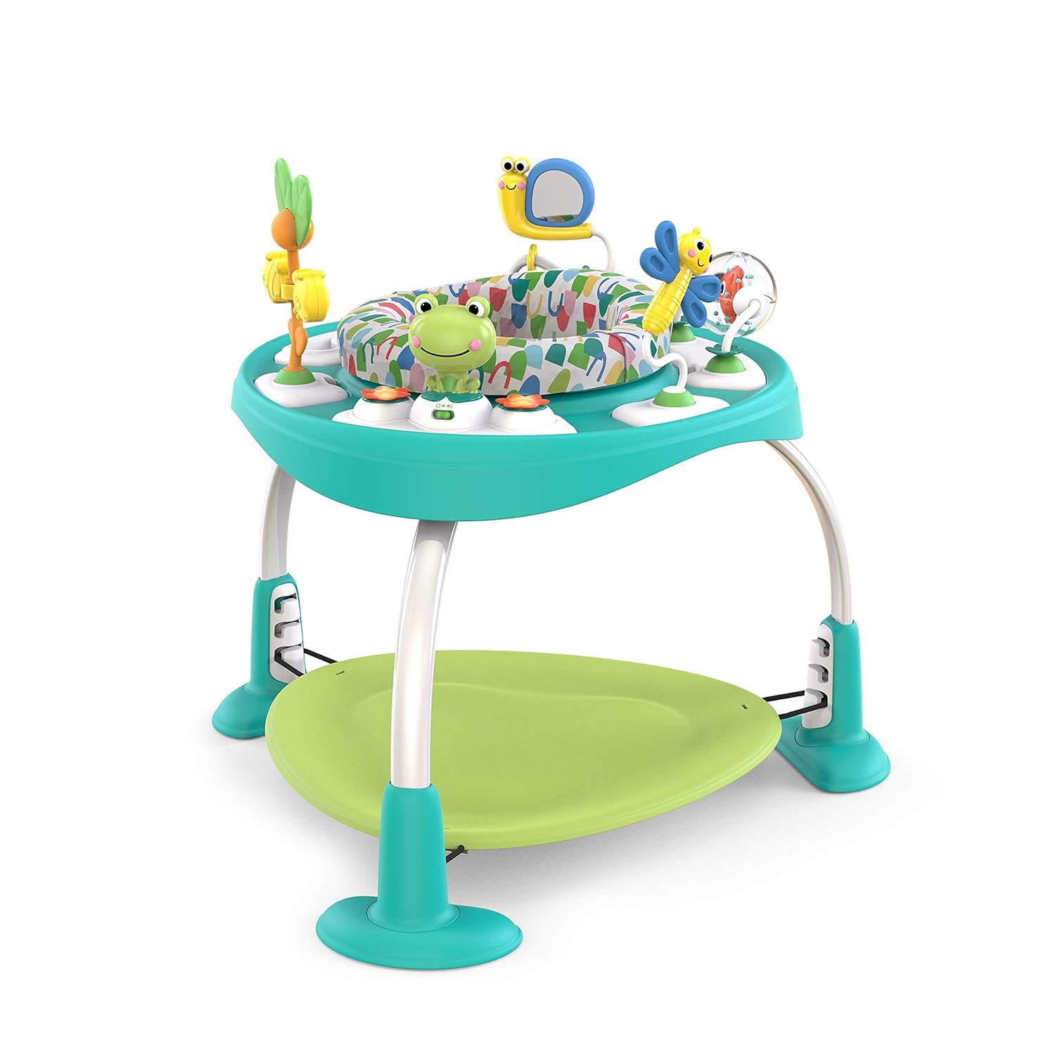 Bright Starts Bounce Baby 2-in-1 Activity Jumper & Table, Playful Pond Pack of 2