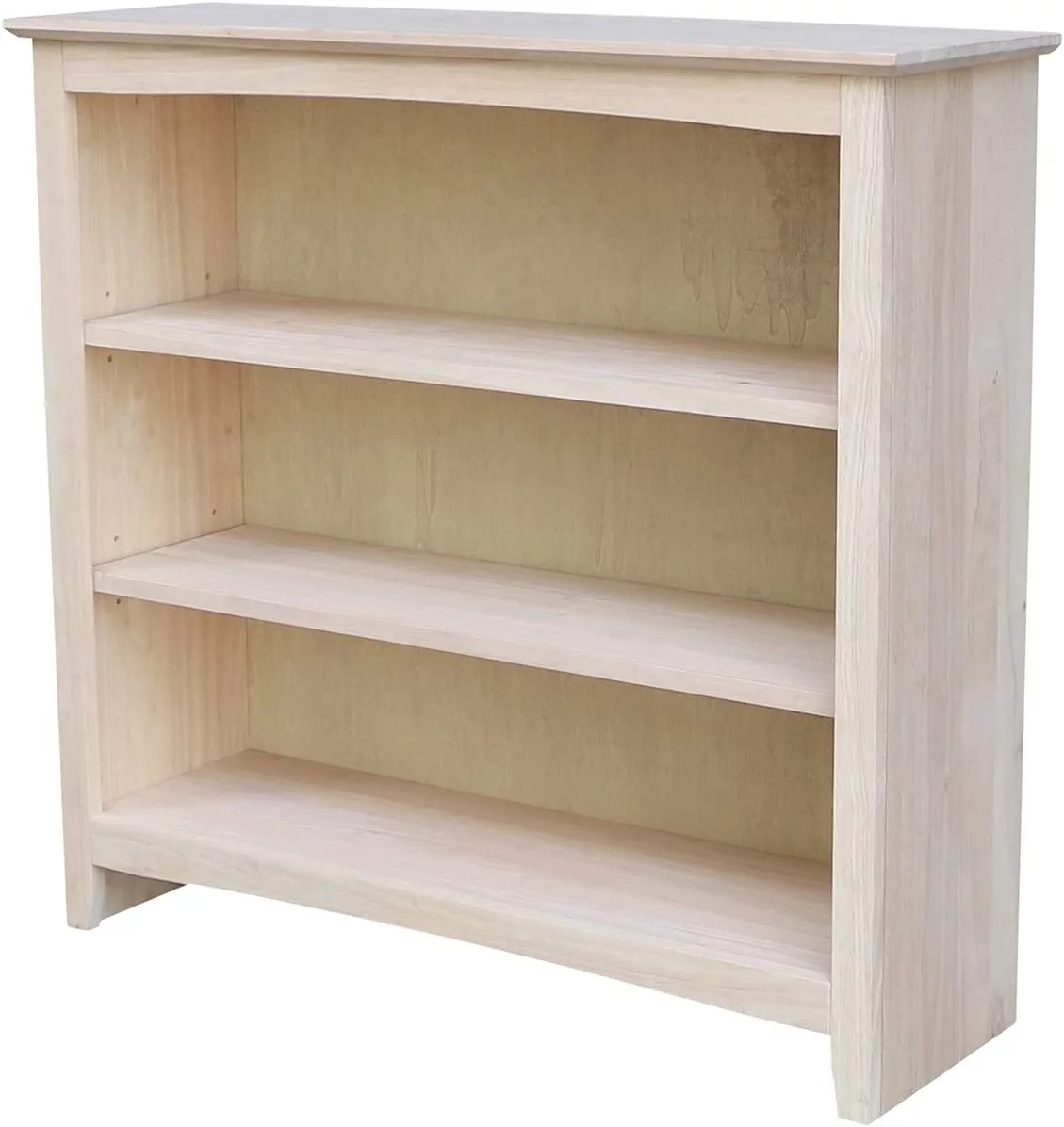 Wide Shaker Bookcase - 36 In H - Unfinished