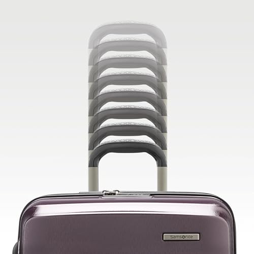 Samsonite Carry-On Pro Front Pocket Hardside Expandable 21-Inch Octiv Luggage: Durable & Impact Resistant, 360° Aero Trac Spinner Wheels, Adjustable Telescopic Handle, TSA Approved Lock - Silver