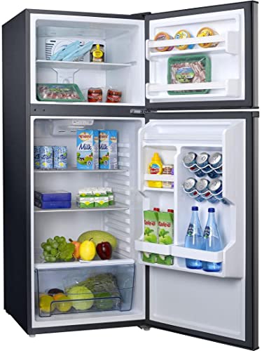 Galanz Refrigerator, Adjustable Electrical Thermostat Control with Top Mount Freezer Compartment