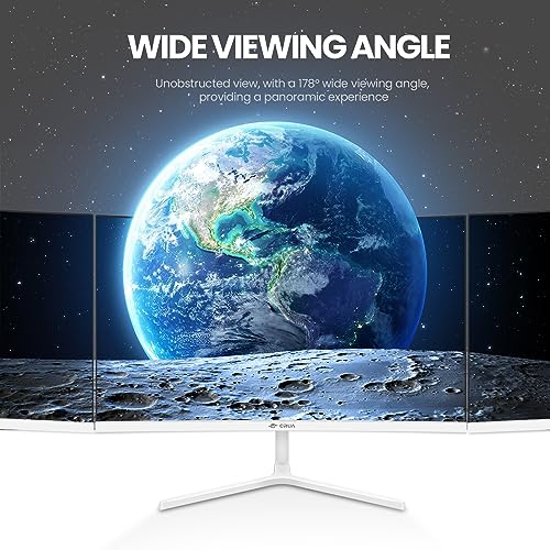 CRUA 30Inch Ultrawide Curved Monitor, 21:9 WFHD(2560x1080P) VA Computer Monitor, 120% sRGB 100HZ 1500R PC Monitors Support FreeSync, Wall-Mounted, with HDMI/DP Display Port-Black