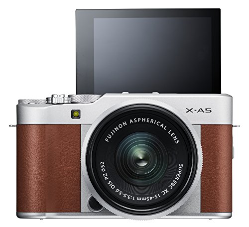 Fujifilm X-A5 Mirrorless Digital Camera w/XC15-45mmF3.5-5.6 OIS PZ Lens - Silver
