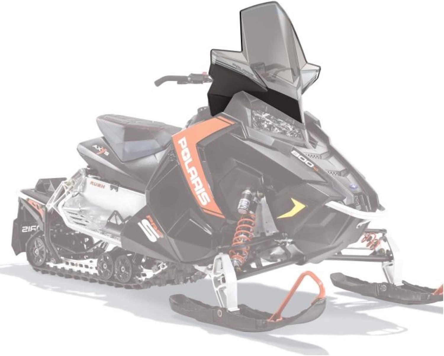 Polaris Snowmobile Extra Tall Windshield - Smoke