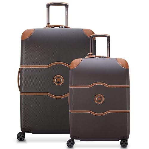 DELSEY PARIS Chatelet Air 2.0 Hardside Luggage with Spinner Wheels, Angora, Checked-Large 28 Inch