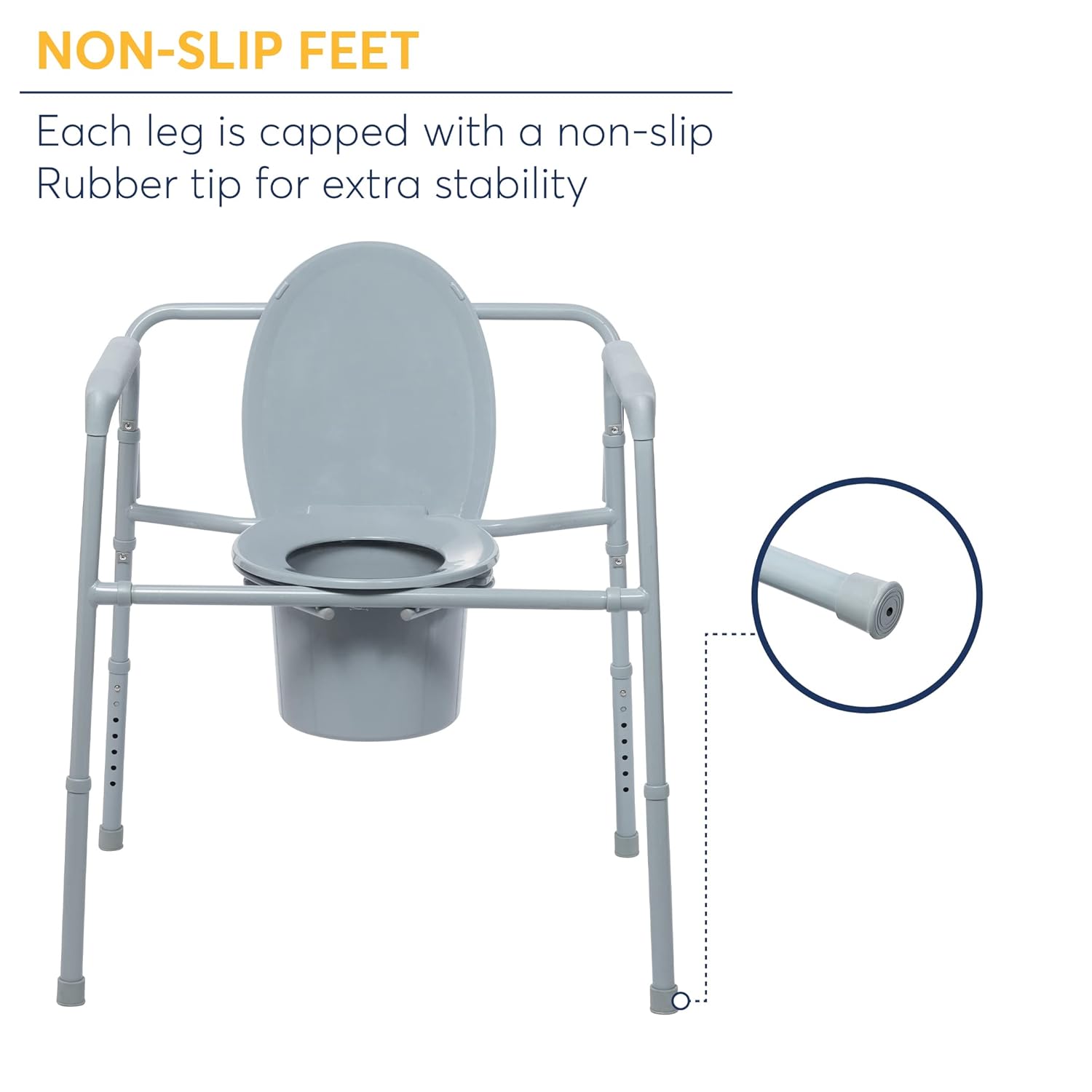 Drive 11117N-1 Medical Medical Bariatric Folding Commode