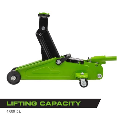 ARCAN Tools 3-Ton Quick Rise Aluminum Floor Jack with Dual Pump Pistons & Reinforced Lifting Arm (A20018_A20019)