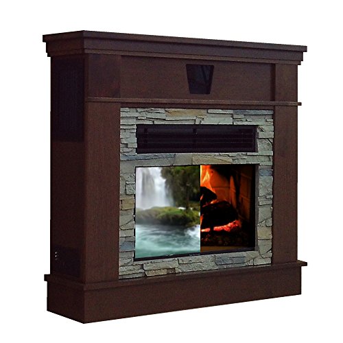 Hidden Comfort 9000 btu 20 SEER mini split inside of a Fireplace Surround