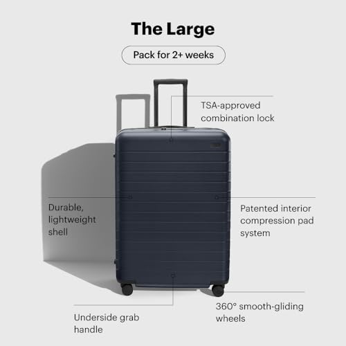 Away Large Checked Luggage, 29 Inch Hardside Suitcase with Spinner Wheels, Lightweight & Durable, TSA Lock, Clay Pink
