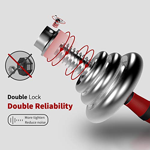 Adjustable Dumbbell Set Home Gym Cast Iron Barbell Sets with Carry Box 44lbs 66lbs 110lbs Office Bedroom Workout Dumbbells for Men and Women