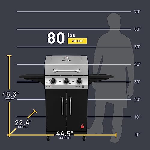 Char-Broil Performance Series Convective 2-Burner Cabinet Propane Gas Stainless Steel Grill - 463673519P1