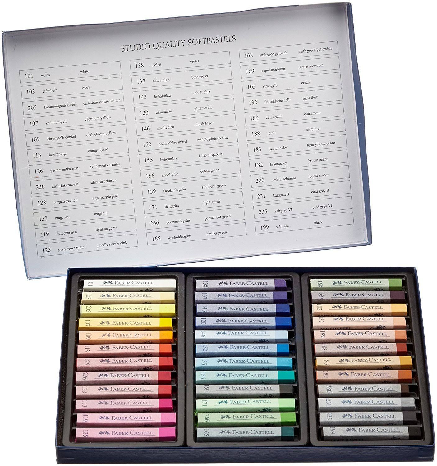 Faber-Castell Full-Length Soft Pastel 36-Color Set