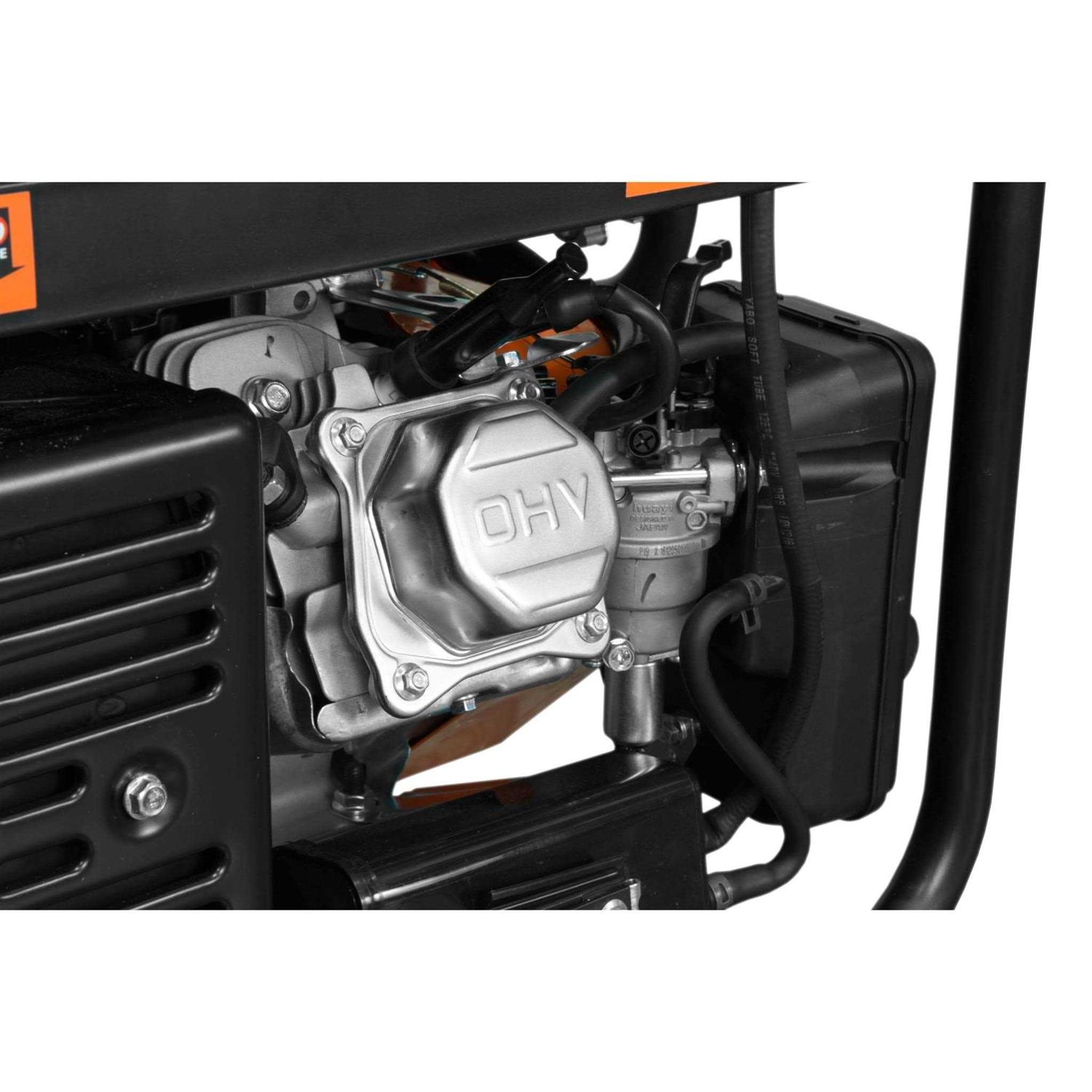 WEN 4750-Watt 120-Volt/240-Volt Dual Fuel Electric Start Portable Generator with Wheel Kit and CO Shutdown Sensor - Shop Hardware Tools Online Store