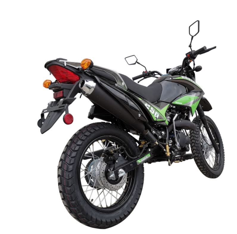 HHH 250cc Scooter Dirt Bike Vitacci Raven XL 250 Enduro Street 250cc Motorcycle Dual Sports Enduro Bike - Choose Your Color