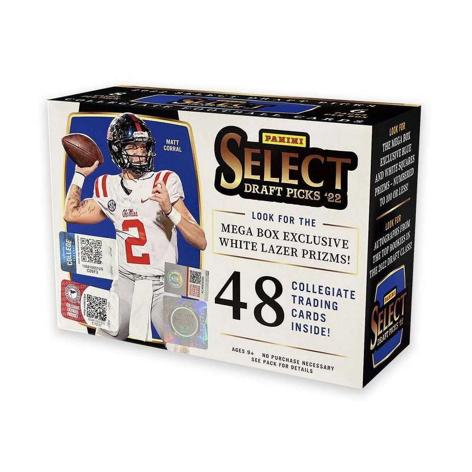 2022 Panini Select NFL Football Draft Picks Mega Box Trading Cards Purple Lazer Prizms