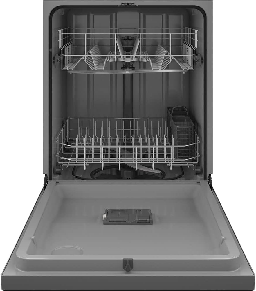 GE 24 in. Stainless Steel Front Control Tall Tub Dishwasher with Steam Cleaning, Dry Boost, and 59 dBA