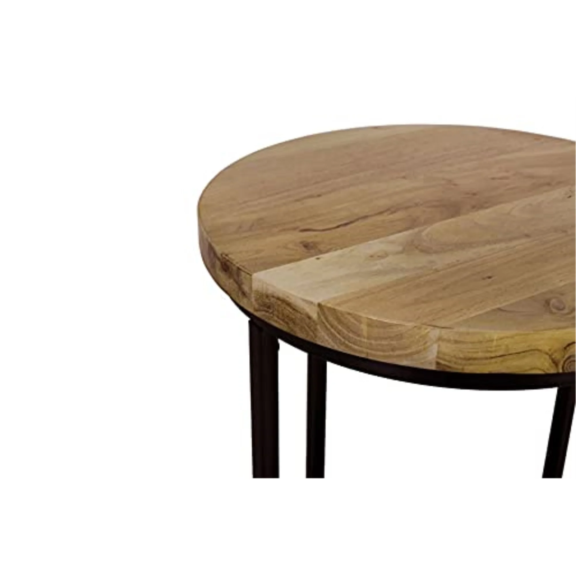 Jofran Ames Solid Wood Modern 20" Round End Table