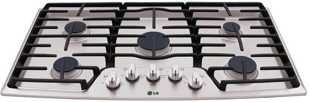 LG LCG3611ST 36" Stainless Steel Gas Sealed Burner Cooktop