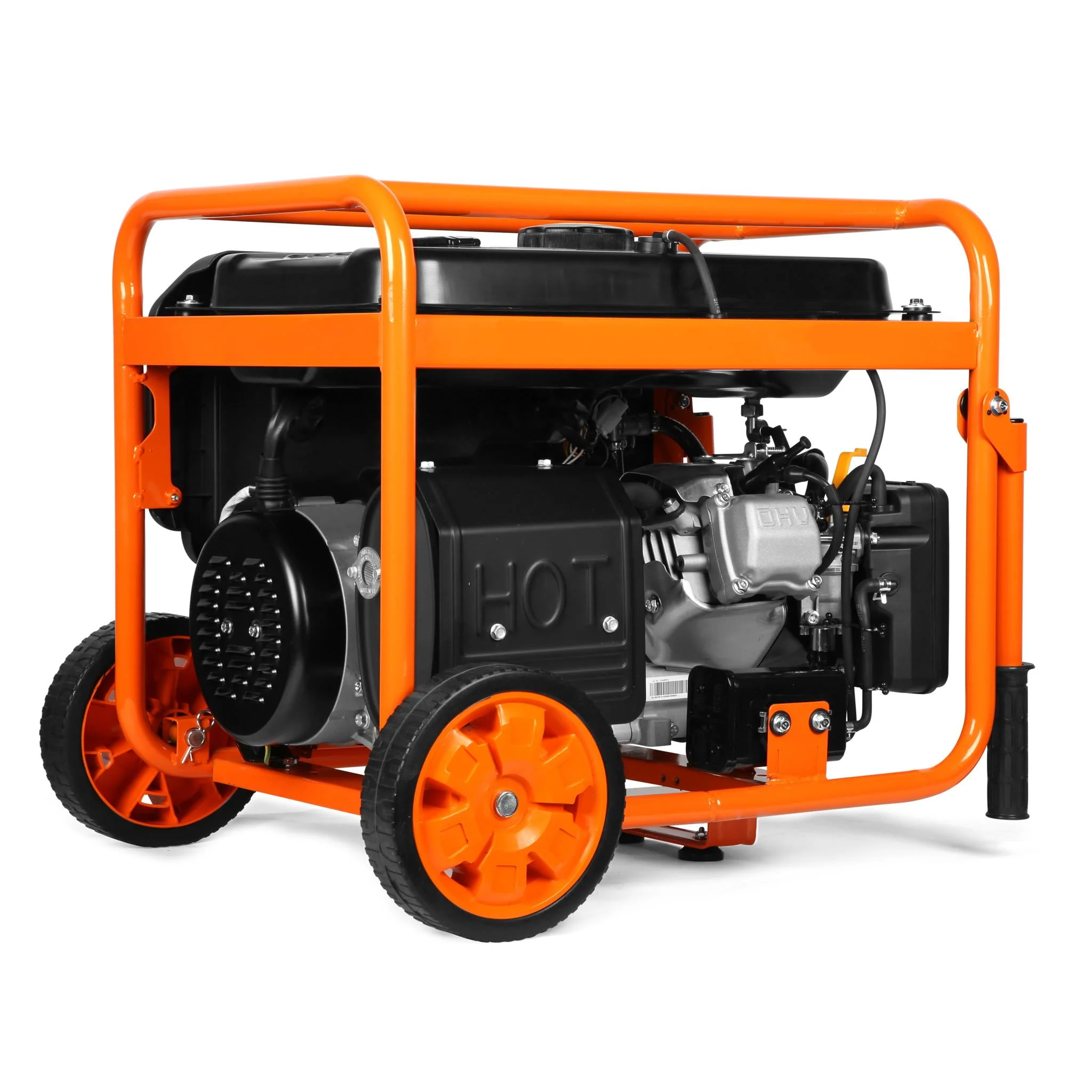 WEN 6250-Watt 120-Volt/240-Volt Dual Fuel Electric Start Portable Generator with Wheel Kit and CO Shutdown Sensor