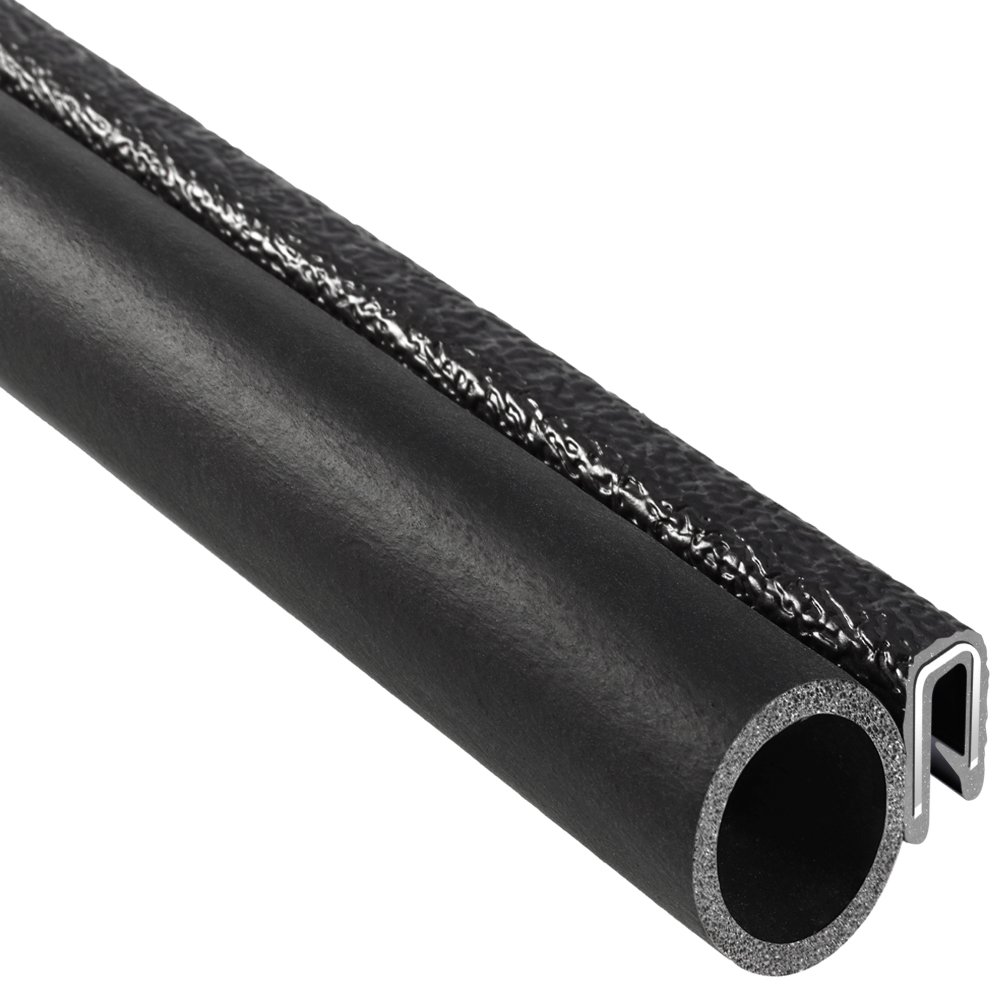 Trim-Lok Trim Seal with Side Bulb – Fits 1/16” Edge, 3/4” Bulb Seal Diameter, 25’ Length – PVC Plastic Trim with EPDM Rubber Seal, Easy to Install for Cars, Boats, RVs, Trucks, and Home Applications Pack of 2