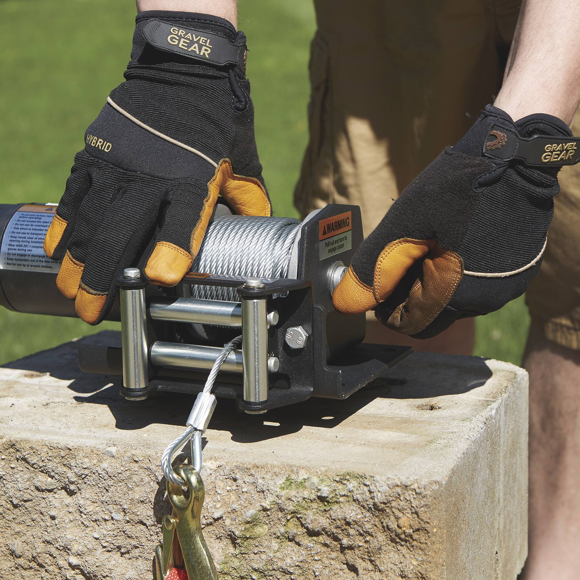 Ironton 12 Volt DC Powered Electric ATV Winch - 2,500-lb. Capacity, Steel Wire Rope 21601001