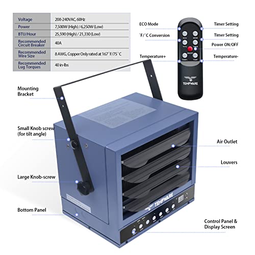 TEMPWARE Electric Garage Heater