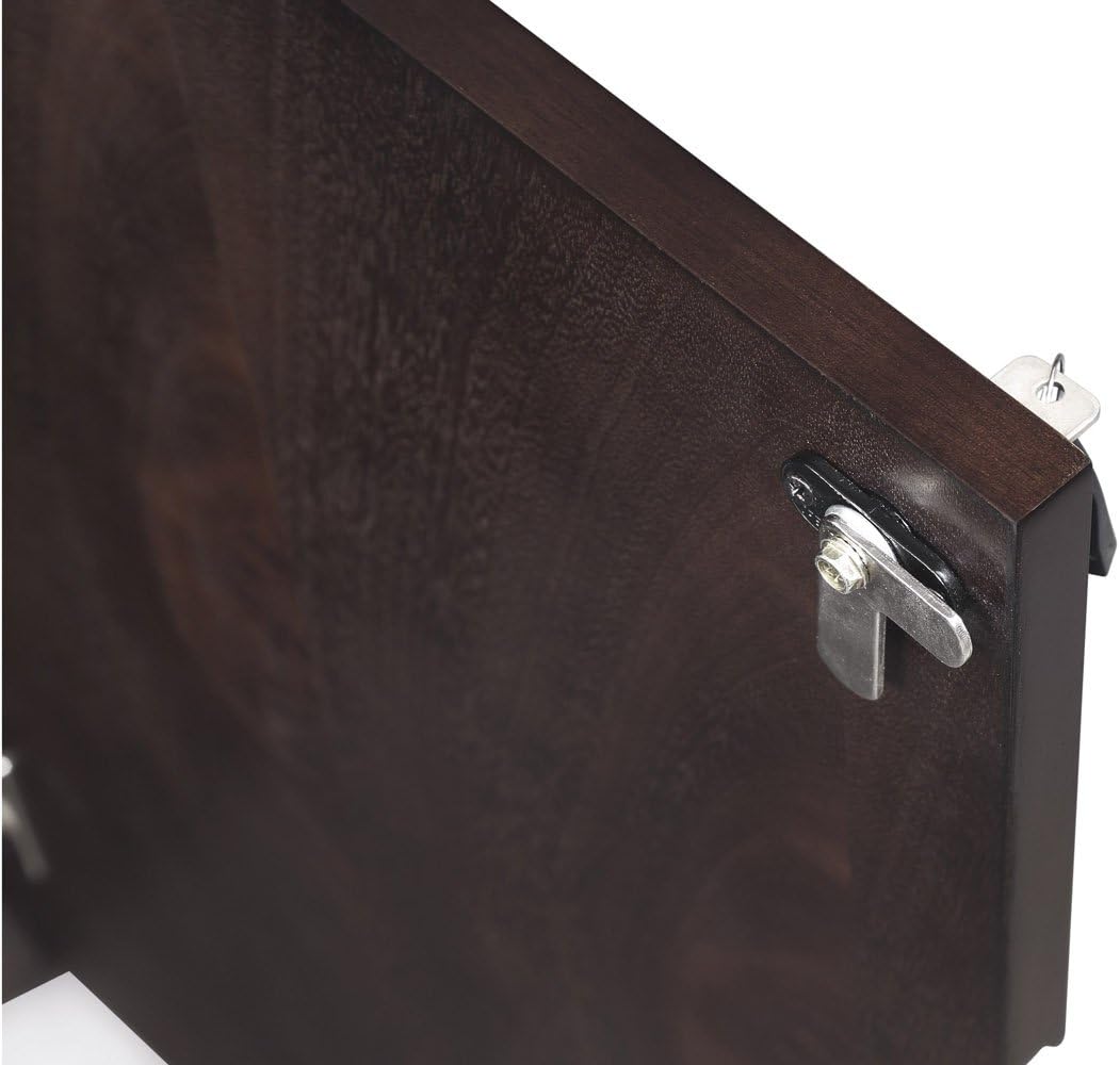 Hayes Modern 2 Door Storage Printer Cabinet - Dark Walnut