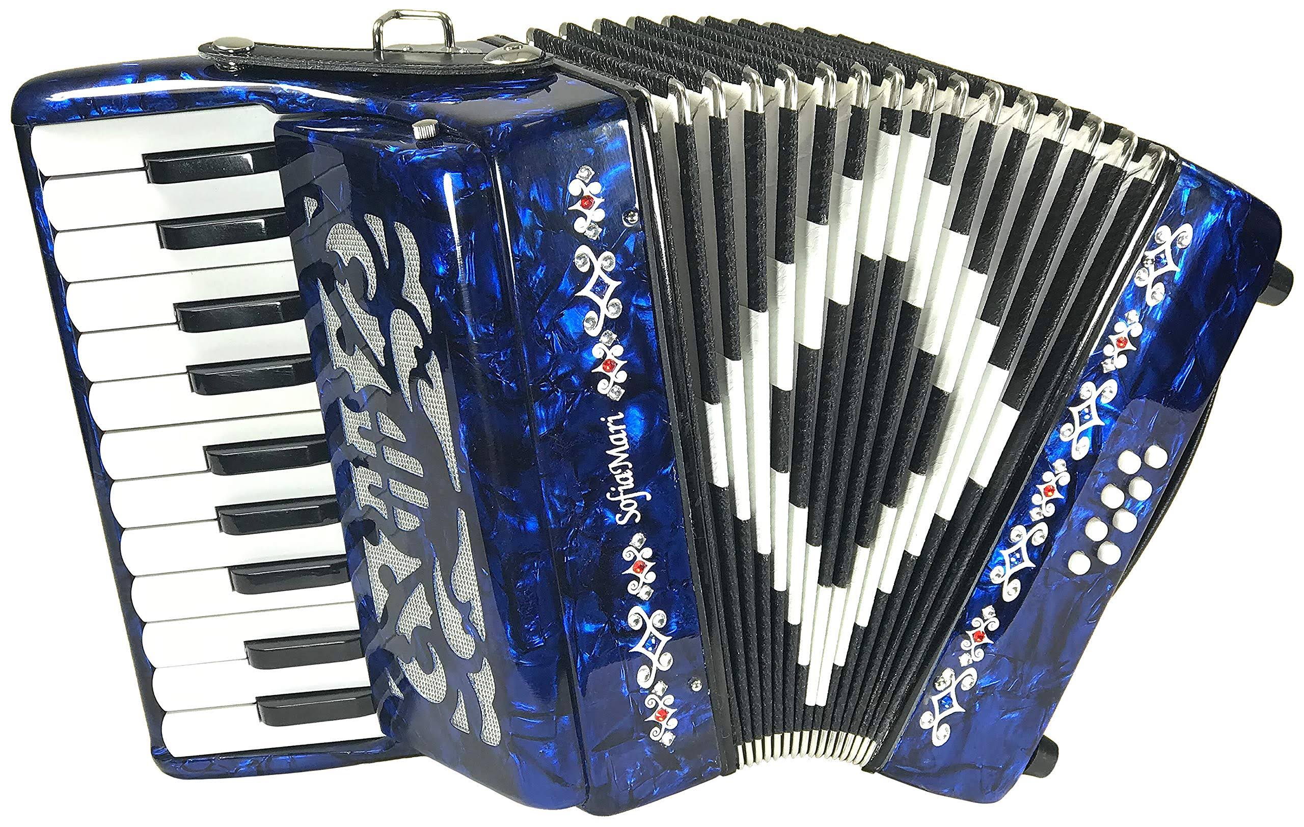 Sofiamari Mini Traveler Accordion in Dark Blue Pearl, Size: 2208 in - Megean