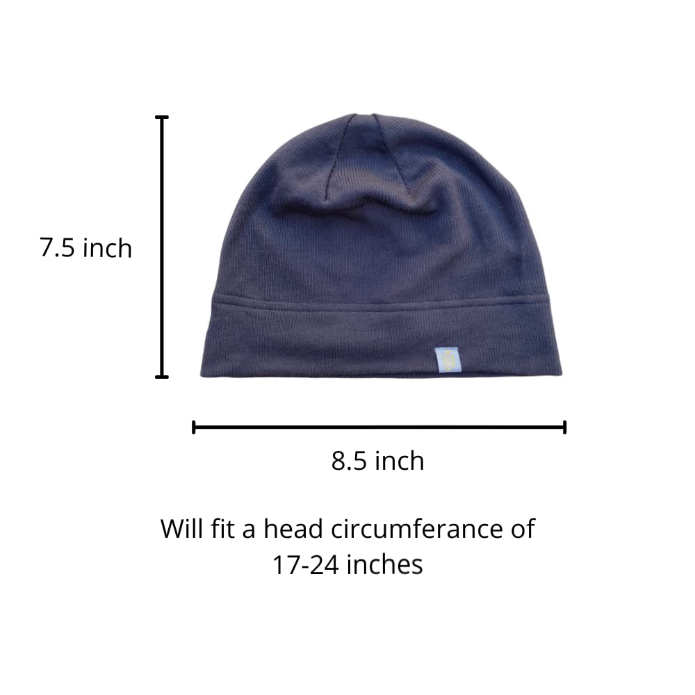 Golden Kocoon, EMF Beanie Skull Cap Hat – Adult Size – Bamboo Faraday Fabric - Anti-Radiation - Over 99% Shielding Against 5g, Cell Towers, Smart Meters & WiFi