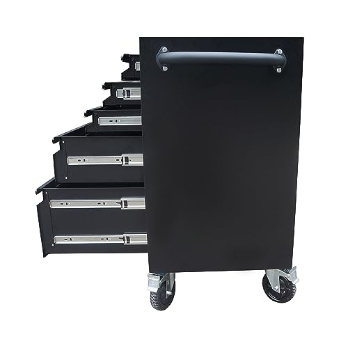 SINDA 72 Inch 15-Drawers Rolling Tool Chest with Drawers Tool Box with Wheels Mobile Tool Storage Cabinet with Wooden Top, Lockable, Storage Drawers, Satinless Steel