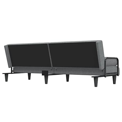 Sofa Bed with Armrests Light Gray Fabric,Versatile Convertible Sofa Bed for Comfortable Living and Overnight Stays Sofas & Couches for Living Room