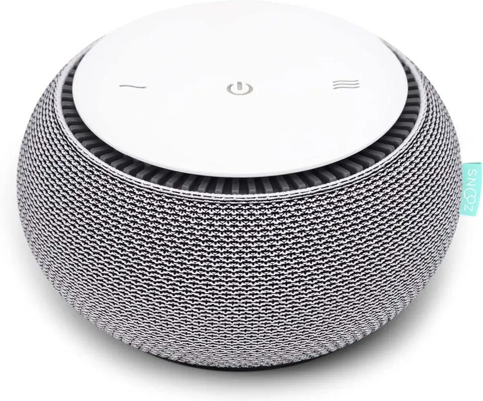 SNOOZ Smart White Noise Sound Machine - Real Fan Inside for Non-Looping White Noise, Sleep Aid for Adults, Travel, Sleeping, Bedroom, Portable, Baby Registry Essential - Cloud - Kansas Nuitrition - HNZSDS