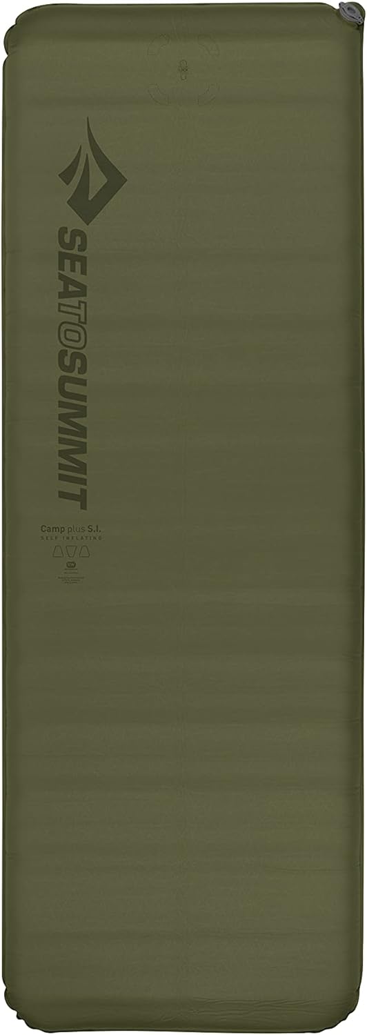 Sea to Summit Camp Plus Self-Inflating Foam Sleeping Mat for Camping, Rectangular - Regular (72 x 25 x 3 inches)