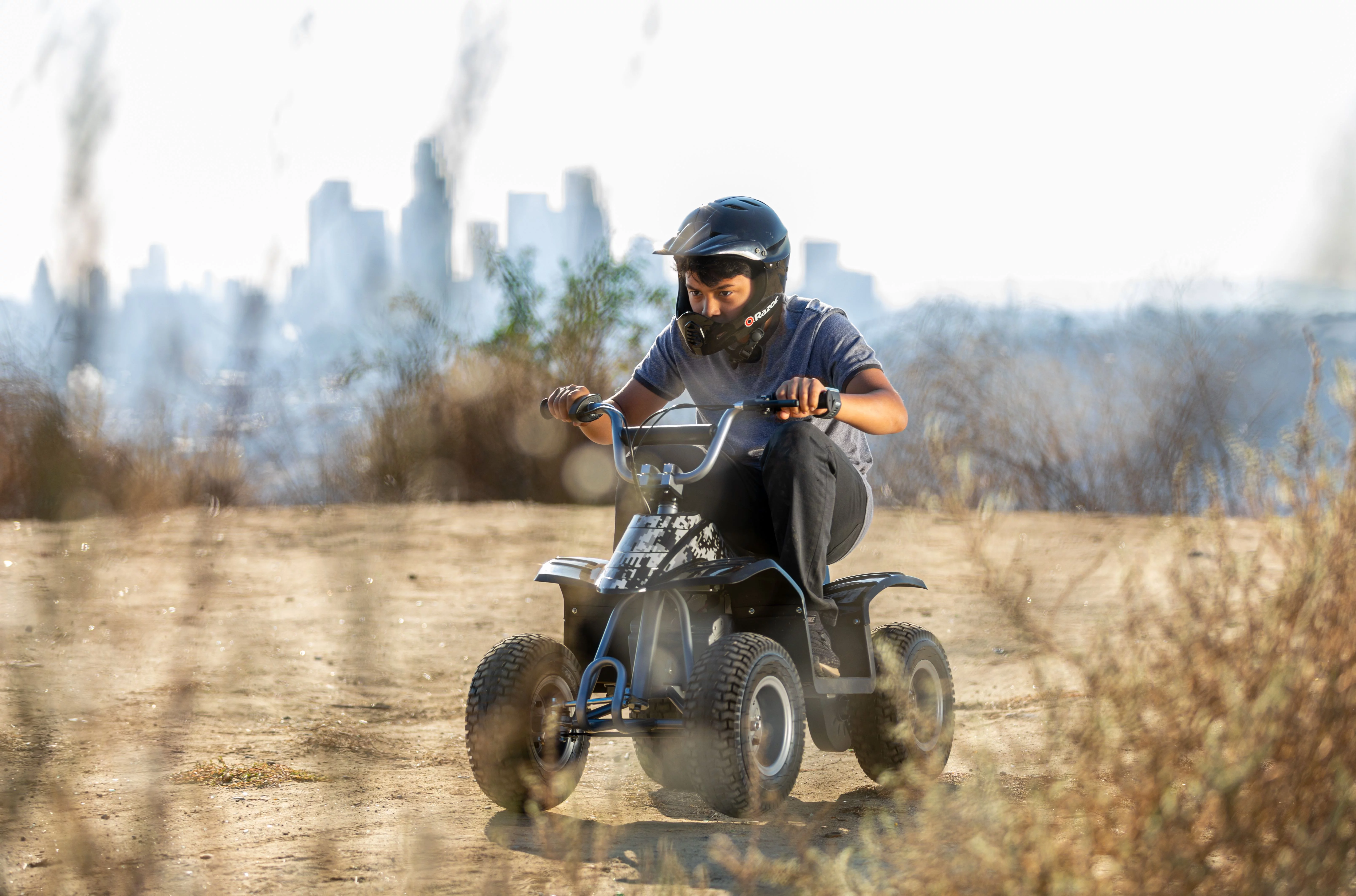 Razor Dirt Quad - 24V Powered Ride-on, 12 Knobby Tires, up to 8 mph, Electric 4-Wheeler for Kids 8+
