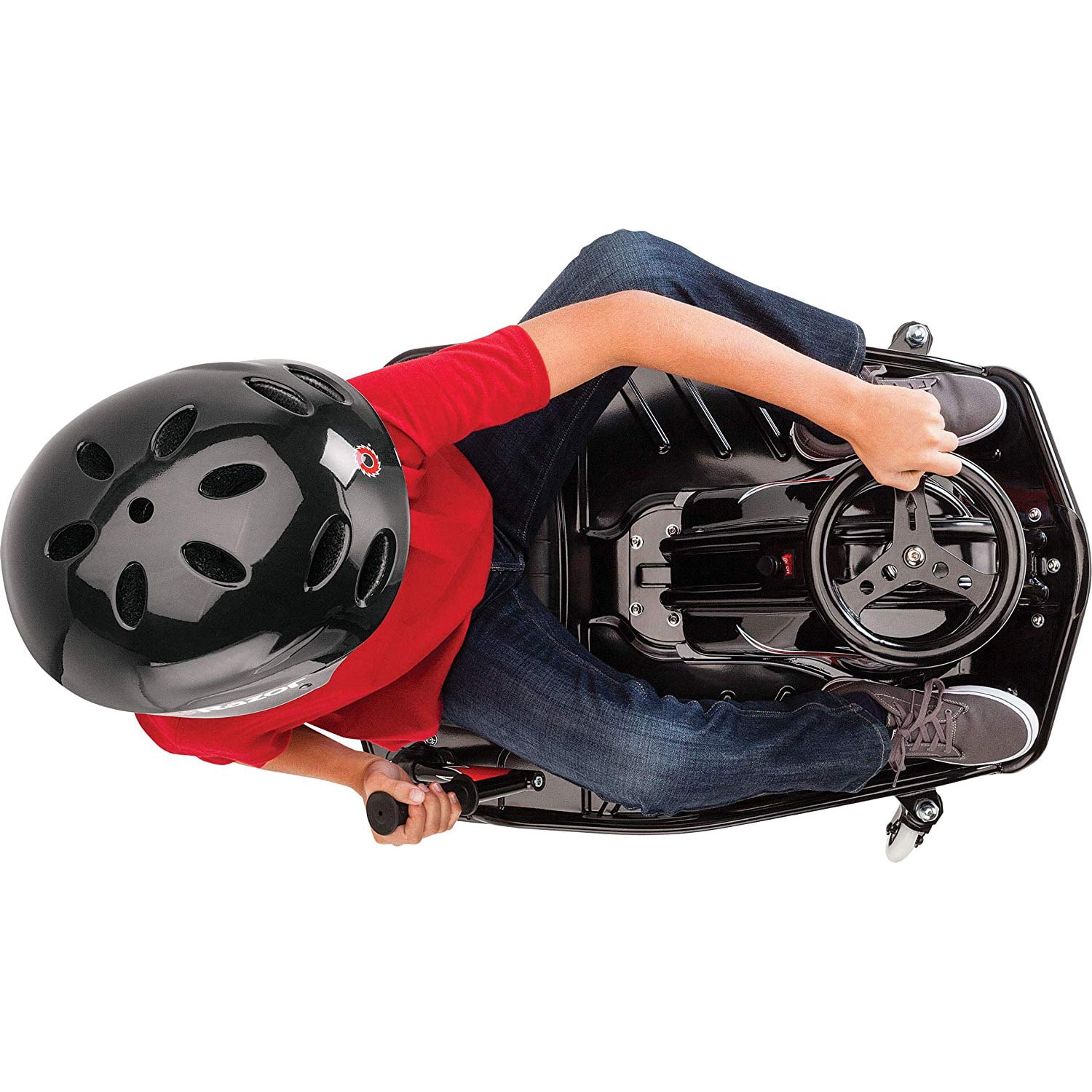 Razor Crazy Cart DLX - 24V Electric Powered Ride-On, up to 12 mph, Drifting Go Kart For Ages 9+