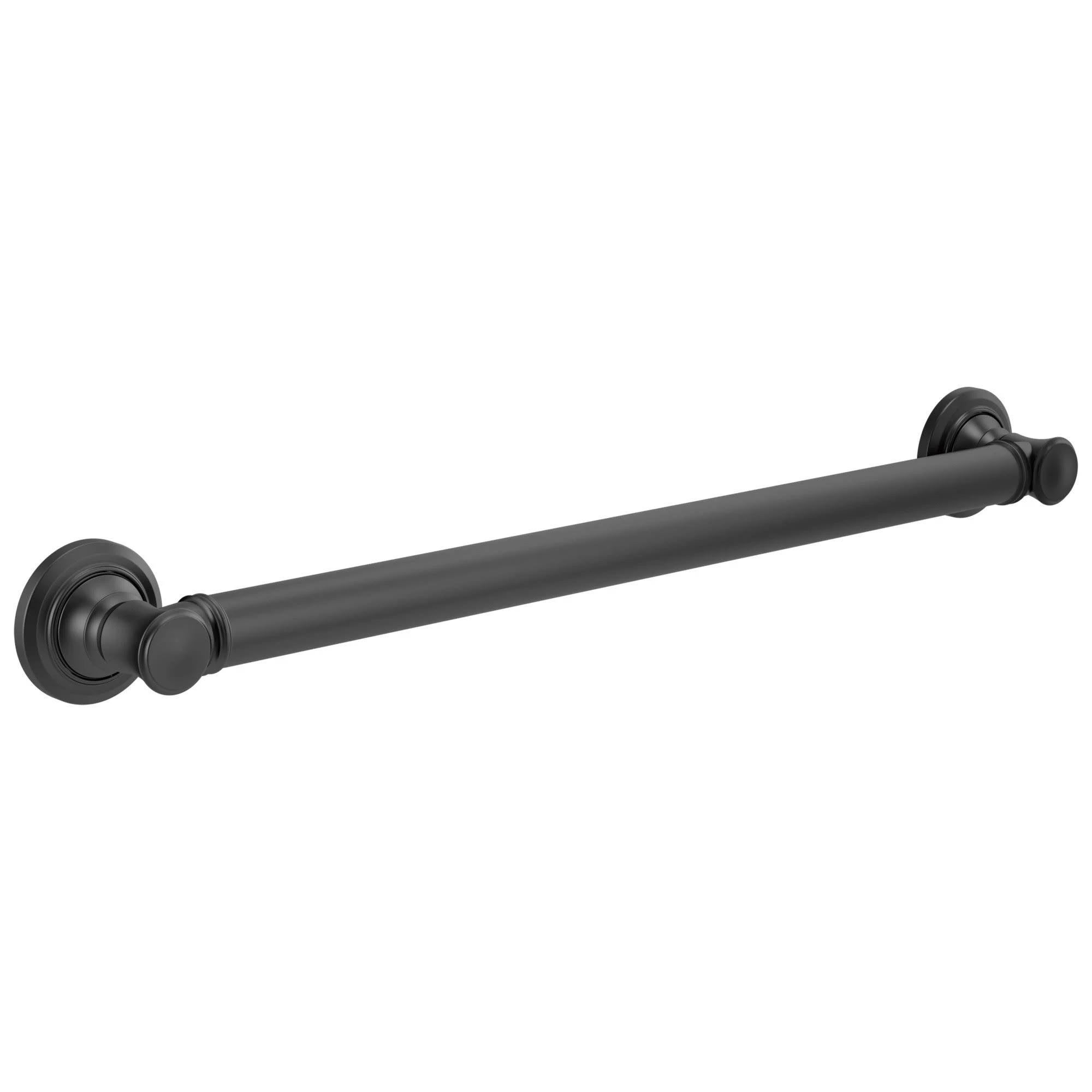 Delta 41624-BL Traditional Decorative ADA Grab Bar in Matte Black - Megean