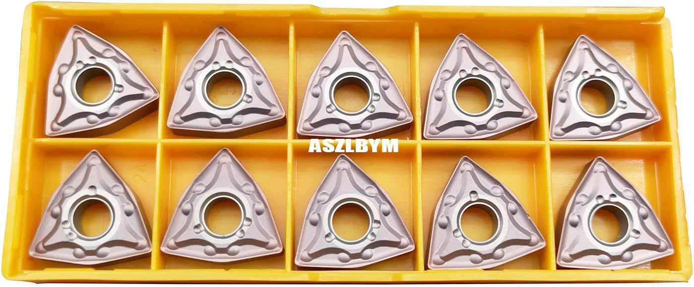 ASZLBYM 5/8" 36PCS Indexable Carbide Lathe Turning Tool Insert Holder Bit Set MTJNR1616H16 + MWLNR1616H08 + MCLNR1616H12 with CNMG 431 + WNMG 431 + TNMG 331 Indexable Carbide Turning Insert Blades