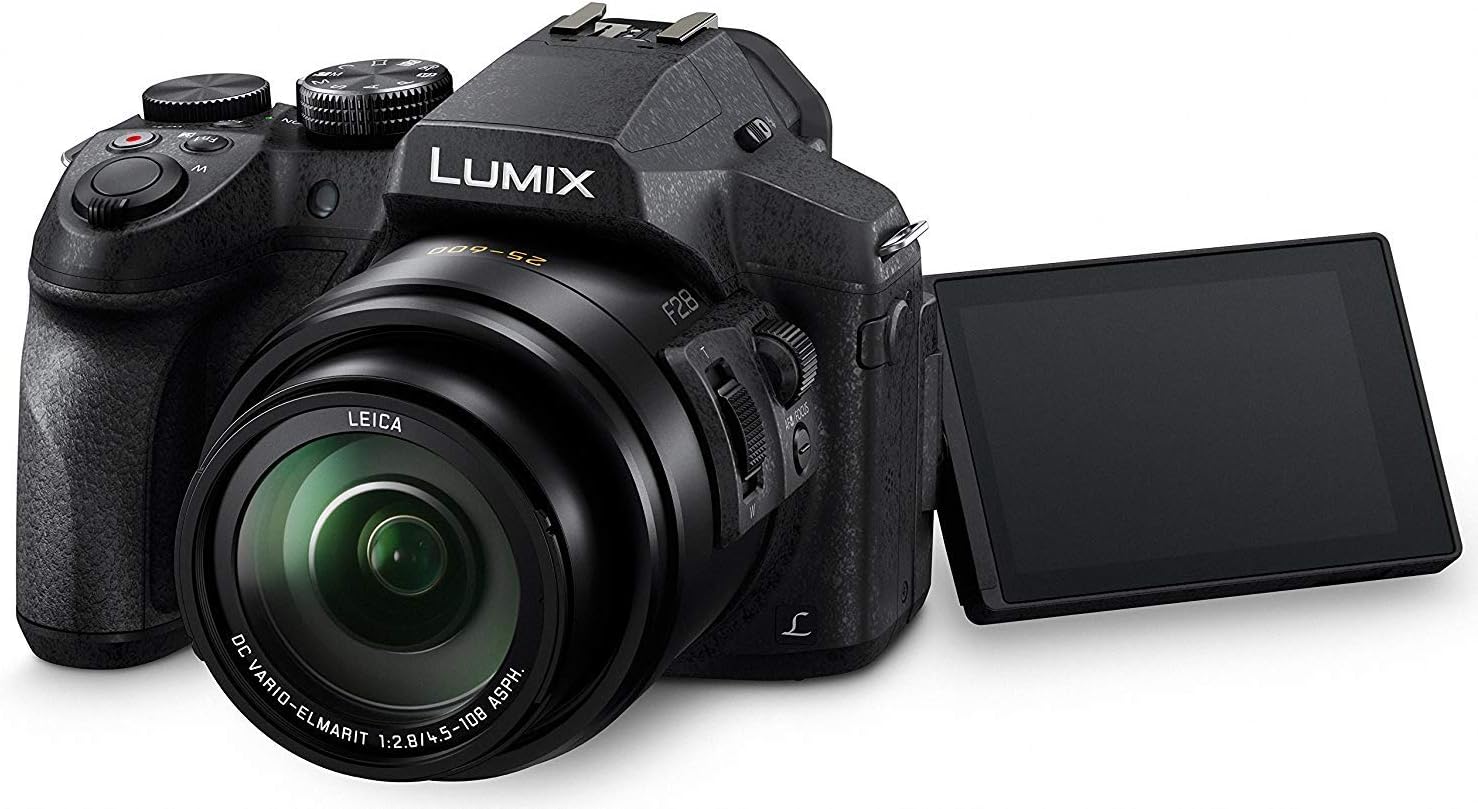 Panasonic LUMIX FZ300 Long Zoom Digital Camera Features 12.1 Megapixel, 1/2.3-Inch Sensor, 4K Video, WiFi, Splash & Dustproof Camera Body, LEICA DC 24X F2.8 Zoom Lens - DMC-FZ300K - (Black) USA