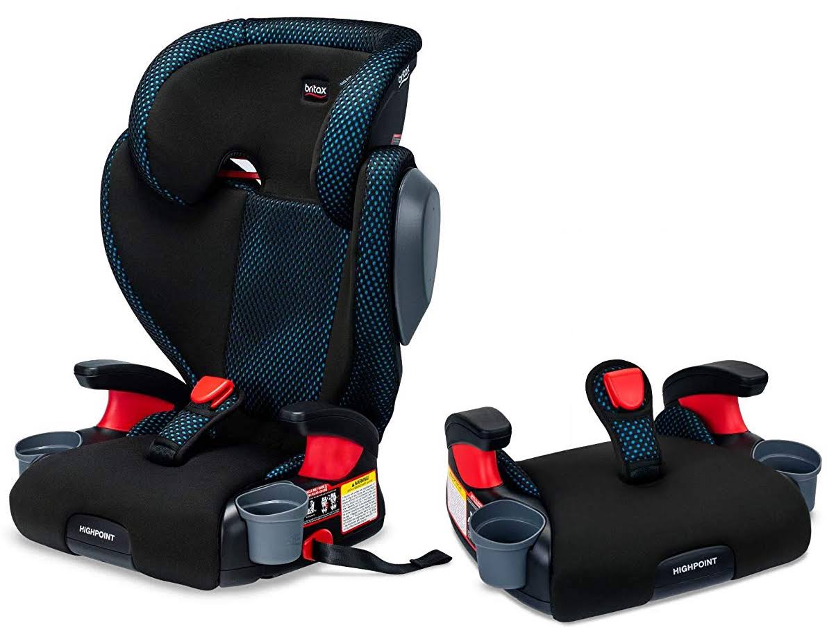 Britax Highpoint 2-Stage Belt-Positioning Booster Car Seat, Cool Flow