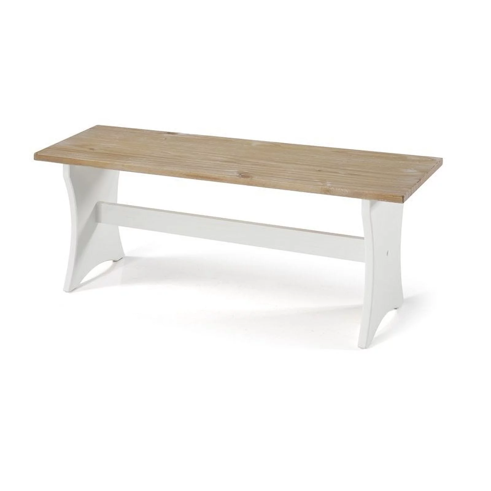 Linon Jackie Dining Nook Set in Antique White