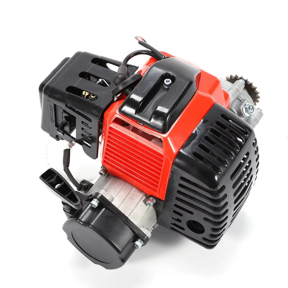 ANQIDI 49CC 2 Stroke Engine Single Cylinder Air-Cooled Motor for Gas Scooters, Pocket Bikes, Mini Choppers - Curated Treasures Market