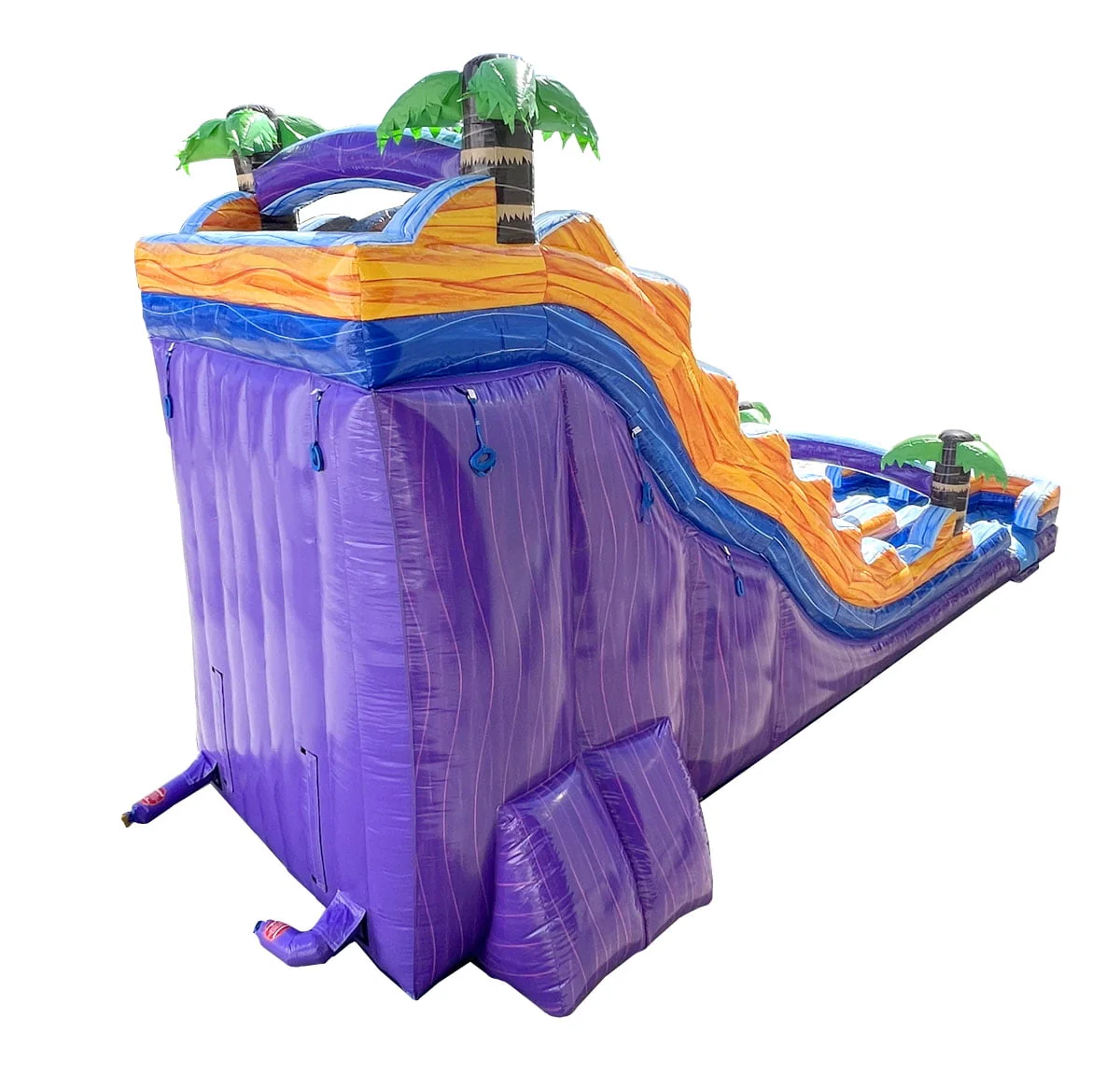 TentandTable Commercial Inflatable Water Slide, Rainbow Double Lane with Blower, 13'