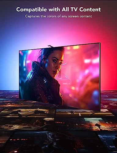 Govee Envisual TV LED Backlight T2 with Dual Cameras, RGBIC Wi-Fi LED Strip Lights for TVs