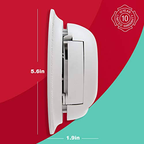 First Alert Hardwired AC Smoke and Carbon Monoxide Detector with 10 Year Sealed Battery Backup, Brk SC9120LBL