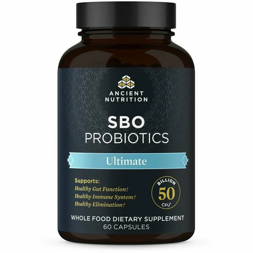 SBO Probiotics Ultimate 60 caps By Ancient Nutrition - Kansas Nuitrition - HNZSDS