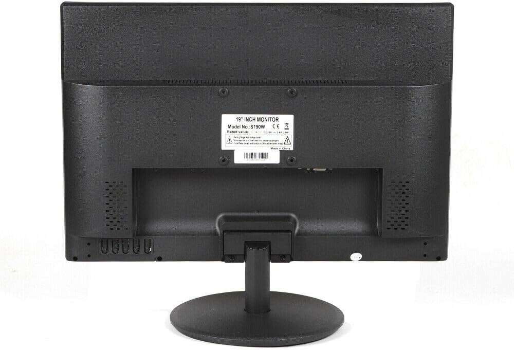 PC Monitor Desktop Monitor, 19" 5ms LED Monitor Desktop Computer PC LED Monitor 1440 x 900 60Hz with Stand