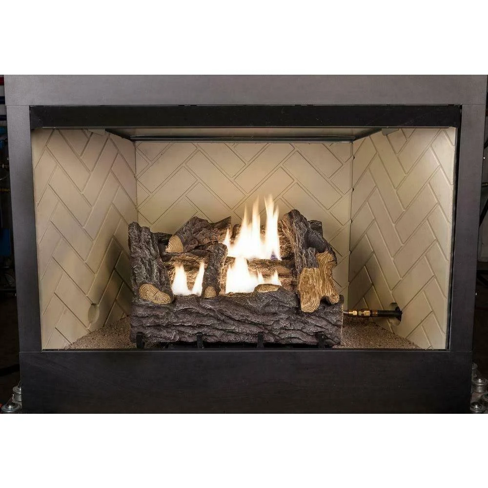 Emberglow 18 in.Timber Creek Vent Free Dual Fuel GAS Log Set with Man