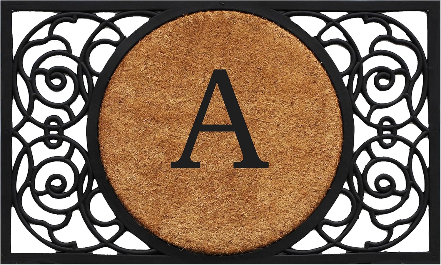 Calloway Mills 180031830B Armada Circle Monogram Doormat, 18" x 30" (Letter B)